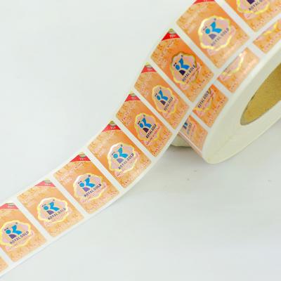 China Anti Counterfeit Custom Hologram Stickers Oil Proof Fruit Stickers Labels for sale