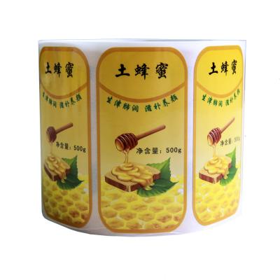 China Pantone PMS Custom Food Labels Adhesive Sticker Waterproof for sale