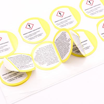 China Custom Peel and Reveal Stickers Peel and Reveal Labels Peel Off Sticker Label for sale