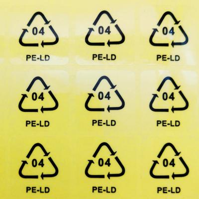 China Adhesive Tactile Battery Warning Label Sticker Printing PET Paper for sale