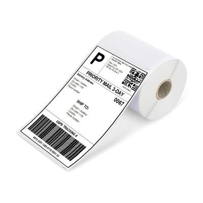 China Biodegradable Shipping Labels A6 Waybill 4x6 Thermal Fanfold Labels for sale