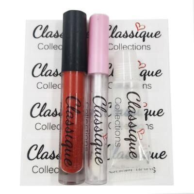 China Printing Custom Transparent Sticker Cosmetic Clear Labels For Lip Gloss for sale
