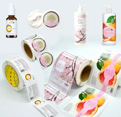 China Custom Designs Private Label Food Packaging Printing Adhesive Sticker Roll for sale