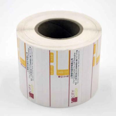 Chine Custom Size Labels Roll Blank Stickers Direct Thermal Label for Supermarket à vendre