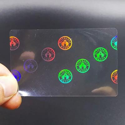 China Custom Transparent Hologram Overlay Stickers Holographic Sticker For ID Card for sale