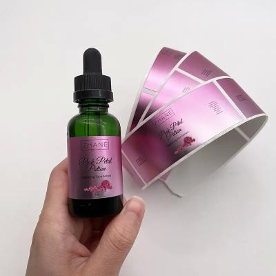 China Essential Oil Cosmetic Label Sticker PP Label Printing For Glass Bottle for sale