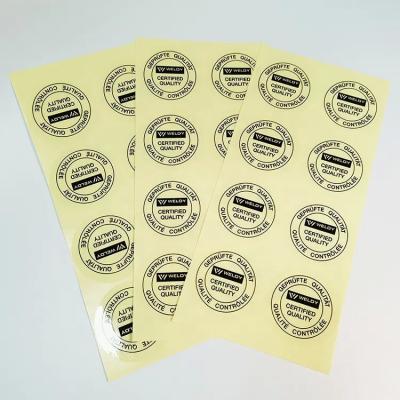 China Glossy Lamination Custom Jar Label Round Shape With Color Printing for sale