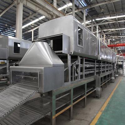 China Cuadrado no Fried Instant Noodles Machinery Line 120000 bolsos/8H en venta