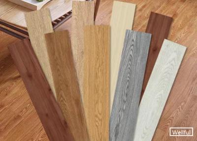 China Wooden Embossing UV Coating Vinyl Plank Flooring Waterproof 1.8mm Thickness for sale
