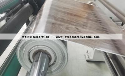 China Decorative Wood Grain PVC Film Waterproof Ink Transfer Printing for sale