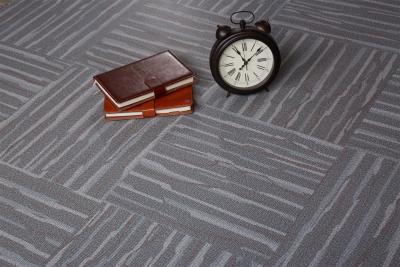 China Eco - Friendly Glossy PVC Carpet Flooring / Grey Pvc Flooring 457.2mmx457.2mm for sale