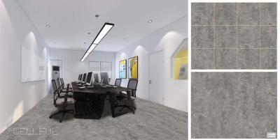 China PVC Grey Printing Marble Effect Film For LVT PVC Flooring for sale