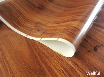 China Decorative PVC Soft Film Wood Designs 1300mm Width for sale