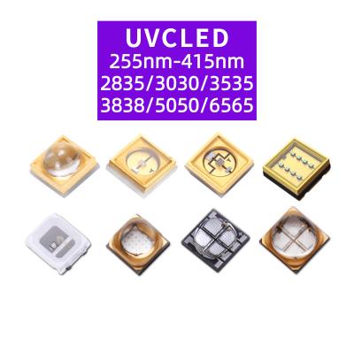 China Sterilization UVC LED Chip 265nm 280nm 310nm 275nm Deep High Flux for sale