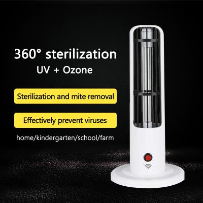 China 20W Home UV Sterilizing Table Lamp 5-10m Remote Regular Sterilization for sale