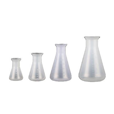 China 50/100/250/500ml Plastic Erlenmeyer Flask Plastic Narrow Neck Lab Supplies Tools Triangle Flask Chemistry Lab Analysis Instrument for sale