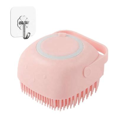 China EXFOLIATE Silicone Body Brush Shower Scrubber With Shower Gel Dispenser Function Soft Bath Massage Exfoliating Cleaning For Women Men for sale