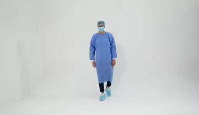 China S&J Non woven/SMS Gown Surgical Medical Use Disposable Surgical Gown for sale