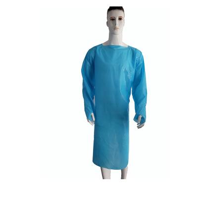 China S&J Hospital Non-sterile doctor medical surgical gowns EN13795 waterproof disposable isolation surgical gown with thumb loop for sale
