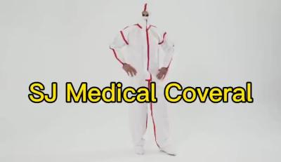 China Cheap Disposable Coverall Nonwoven Complete Coverage Basic Protection Low Cost front zip with hood for sale