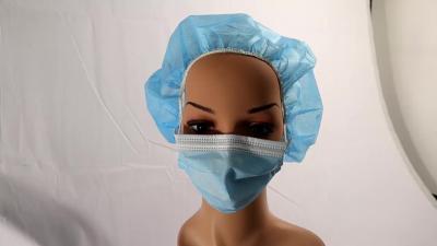 China Disposable Bouffant Cap Non Woven Round Cap Double Elastic Band for Bouffant Cap Lab/Surgical /Nurses Use Cap for sale