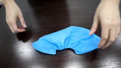China Waterproof Disposable Elastic CPE Shoe Cover with Anti-slip pattern  For Lab And Cleanroom for sale