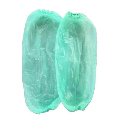 China S&J Transparent Pe Cpe Plastic oversleeve disposable plastic arm sleeve cover blue oversleeve for Men Women for sale