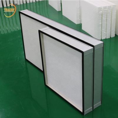 China DOP 99% Glassfiber HEPA Air Filter HEPA Filter Box EN182 for sale
