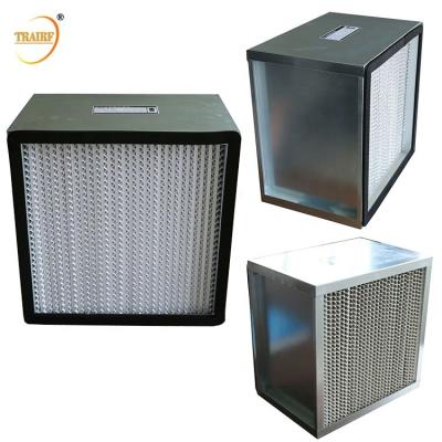 China 0.3um Micro Glass Fiber Panel HEPA Filter For Pharmaceutical Processing for sale
