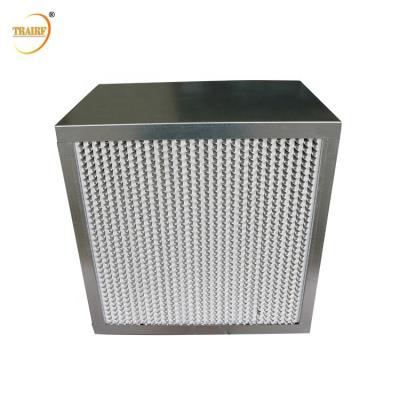 China Clean Room Air Filtration System High Temperature HEPA Filter Aluminum Foil for sale