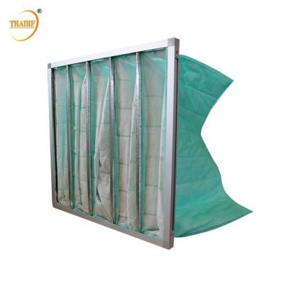 China 1um F6 Synthetic Fiber Spray Booth Bag Air Filter 595*495*600mm for sale