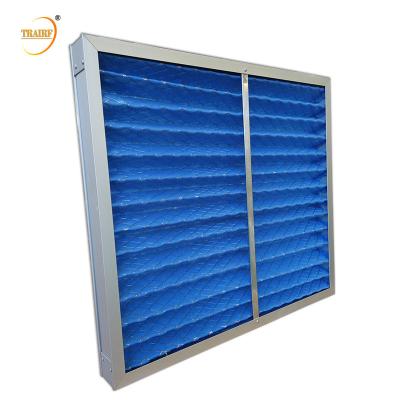 China HVAC System Pre Filter Air Filter Aluminium Alloy Frame Pleated Pre Filter G3 G4 for sale