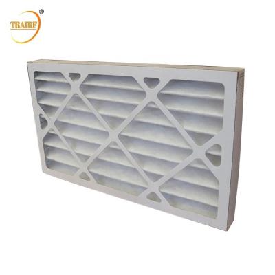 China 80%RH AHU Pre Filter Paper Pleated Air Filter For Air Conditioner for sale