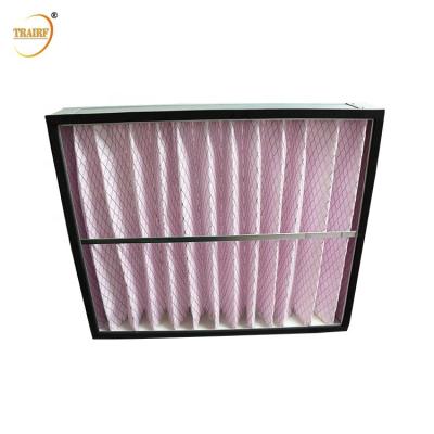China Ahu Pleated Panel Air Cleaner Filter M13 Synthetic Fiber Filter for sale