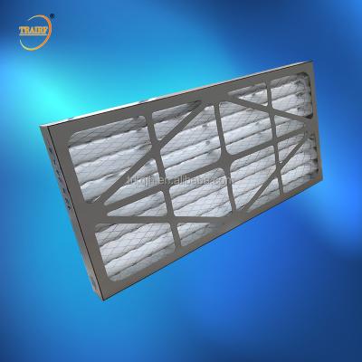 China M5 Moisture Resistance Cardboard Pleated Panel AHU Pre Air Filter 80% RH for sale