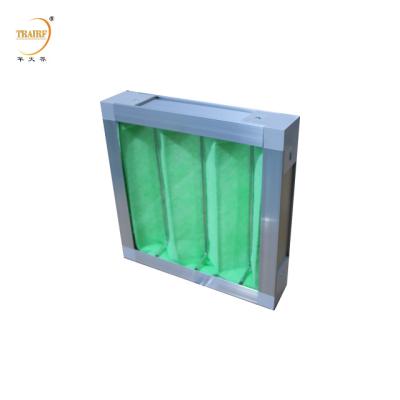 China Filtro de fibra sintética Filtro de aire de panel previo Filtro de horno de media CA para sala limpia en venta