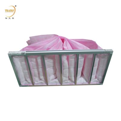 Cina Filtro di sacchetto di filtrazione Filtro d'aria di tasca a telaio in alluminio per sistema HAVC in vendita