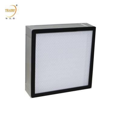Chine H13 H14 Efficacité Mini-filtre à air Hepa à plis pour système de ventilation ou capot à débit laminaire à vendre