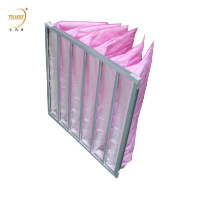 Cina F8 Efficienza filtro d'aria tascabile nuovo filtro d'aria tascabile HVAC in tessuto non tessuto composito in vendita