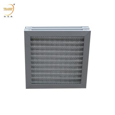 China G3 Metal Washable Air Filter Corrugated Aluminum Mesh Air Filter for sale