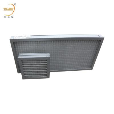 China Metal Washable Corrugated Aluminum Mesh Pre Air Filter For Cleaning Equipment for sale
