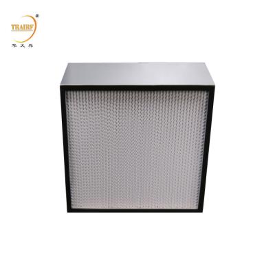 China H14 Aluminum Deep Pleat Laminar Flow Hood HEPA Air Filter For HVAC System for sale