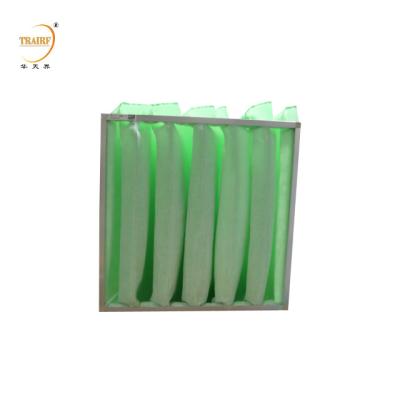 Cina Nuovo filtro per sacchetti sintetici ad alta filtrazione HVAC / filtro per aria da sacchetto / filtro per aria da tasca G4 in vendita