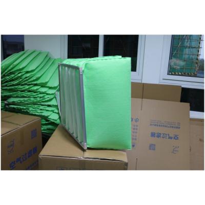China Synthetic Filter Media Merv 8 White And Green Polypropylene Woven Fabric Air Filter Media for sale