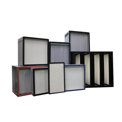Cina Filtro di ventilazione per aria a telaio metallico 99,995% H14 Filtro HEPA per condizionamento della ventilazione in vendita