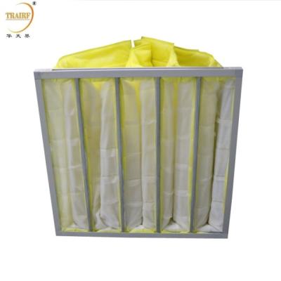 China Industrial Media Pocket Air Filter for AHU Bag Filter en venta