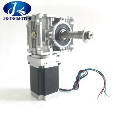 China 2 Phase Worm Gear Stepping Motor For Nema 23 / Nema 34 1.8 Step Angle Gear stepper motor for sale