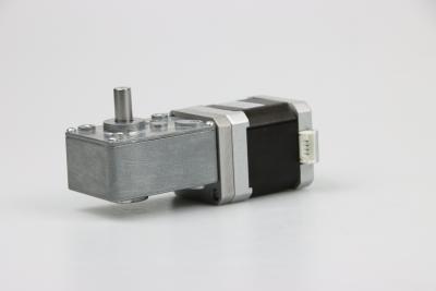 China Hybrid 1.8 Degree 1.5A Nema 17 Worm Geared Step Motor For Laboratory Automation for sale