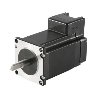 China Black End Cover Nema23 Integrated Stepper Motor Torque 1.8N.M 257oz.In 4.2A for sale