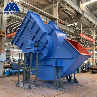 China Double Suction Centrifugal Fan SIMO Primary Air Fan In Boiler Blue for sale